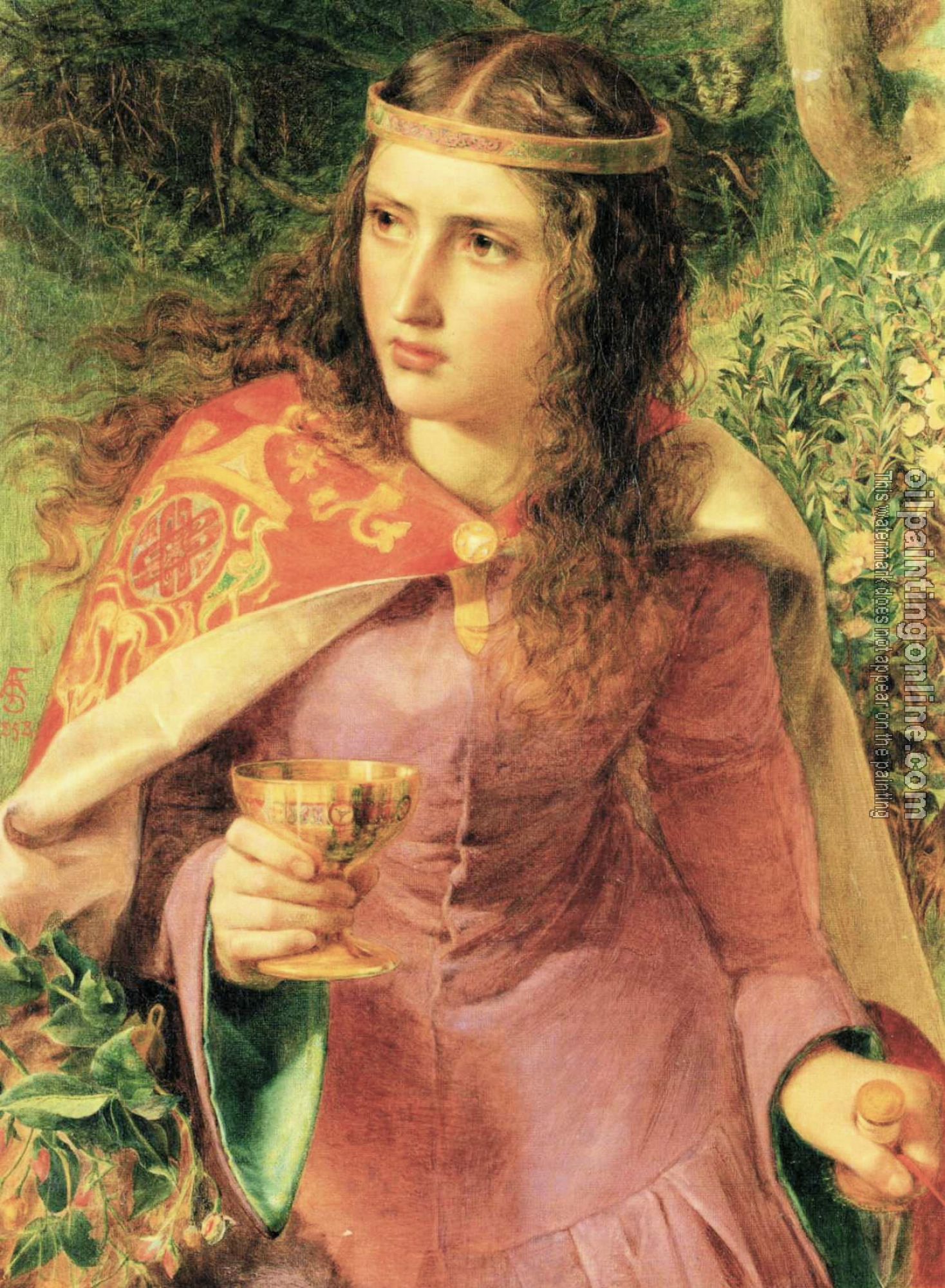 Anthony Frederick Augustus Sandys - Dimensions of original painting